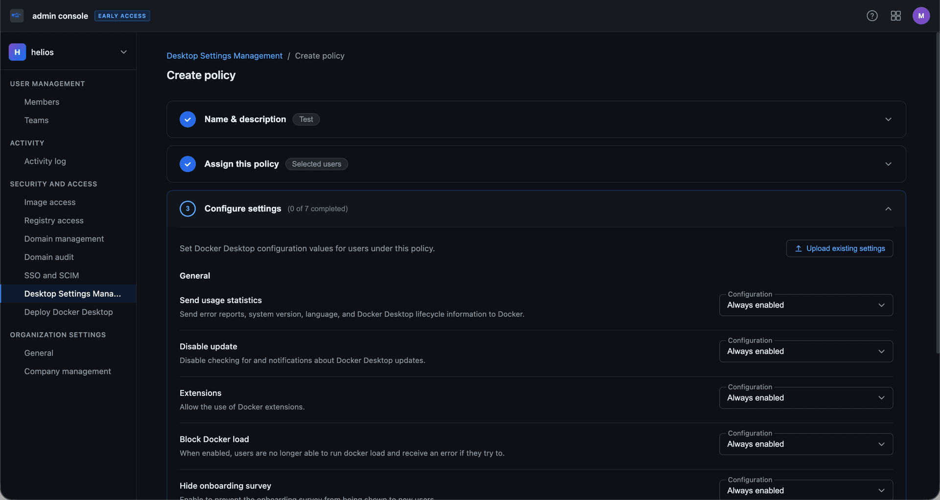 Settings — figure 4
